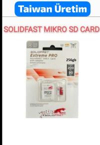 SOLIDFAST Extreme PRO 256GB U3,V30,A2,Class 10,4K UHD 200MB/s,90MB/s microSDXC UHS-I HAFIZA KARTI+ADAPTÖRLÜ(TAIWAN ÜRETİ